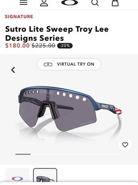 Oakley Blue Shield Sports Sunglasses with Gray Lens